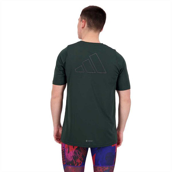 Adidas Run Icons Lyhyt Sleeve Miesten T Paidat Vihreä | RKNZ-24705