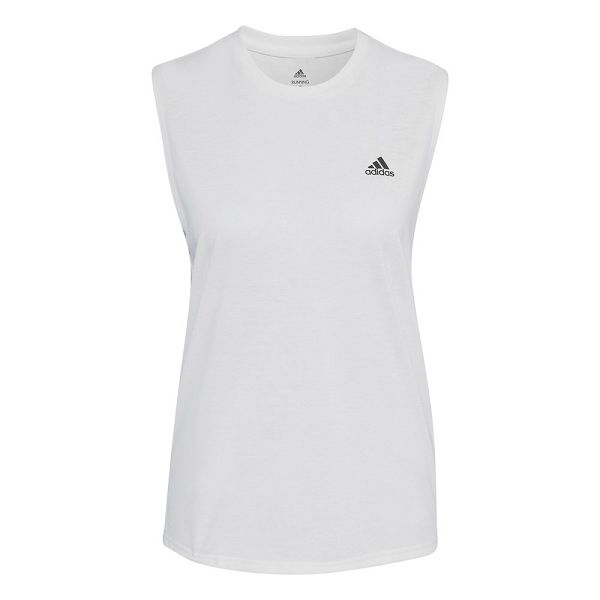 Adidas Run Icons Muscle Hihattomat Naisten T Paidat Valkoinen | JNPR-71962