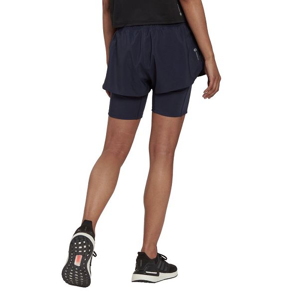 Adidas Run Icons Two-In-One Shorts Naisten Housut Sininen | HRON-84120