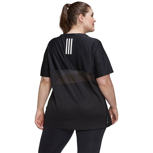 Adidas Runner Big Lyhyt Sleeve Naisten T Paidat Mustat | CZRO-57142