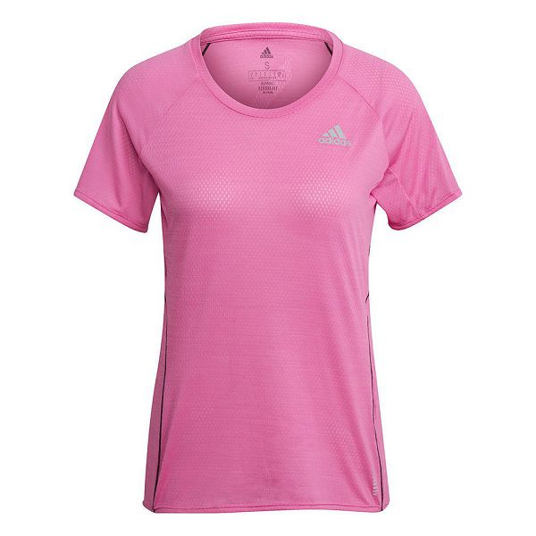 Adidas Runner Lyhyt Sleeve Naisten T Paidat Pinkki | AQSN-68257