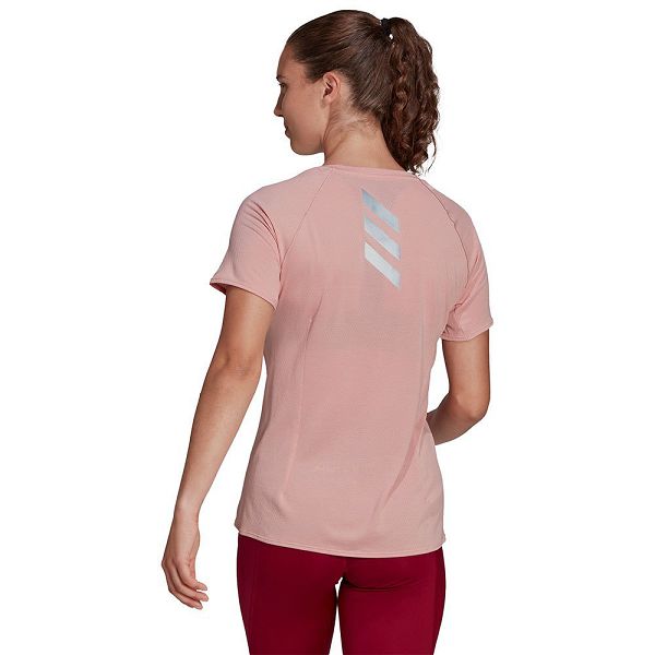 Adidas Runner Lyhyt Sleeve Naisten T Paidat Pinkki | NOAD-73051