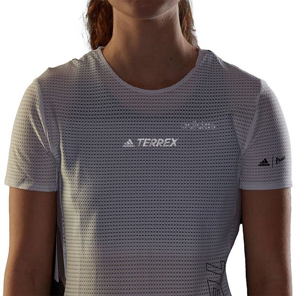 Adidas Terrex Parley Agravic Trail Pro Lyhyt Sleeve Naisten T Paidat Valkoinen | ZJSD-49528