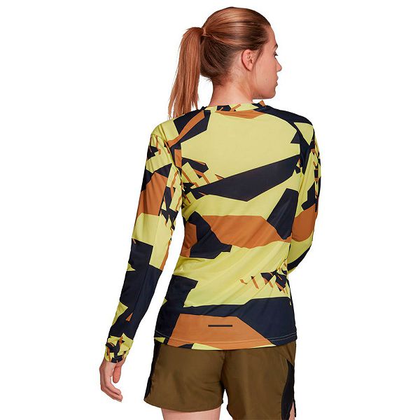 Adidas Trail Gfx Long Sleeve Naisten T Paidat Keltainen | EPQN-91357