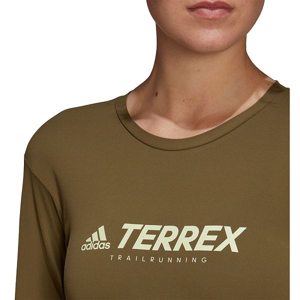 Adidas Trail Long Sleeve Naisten T Paidat Vihreä | ANPT-10438