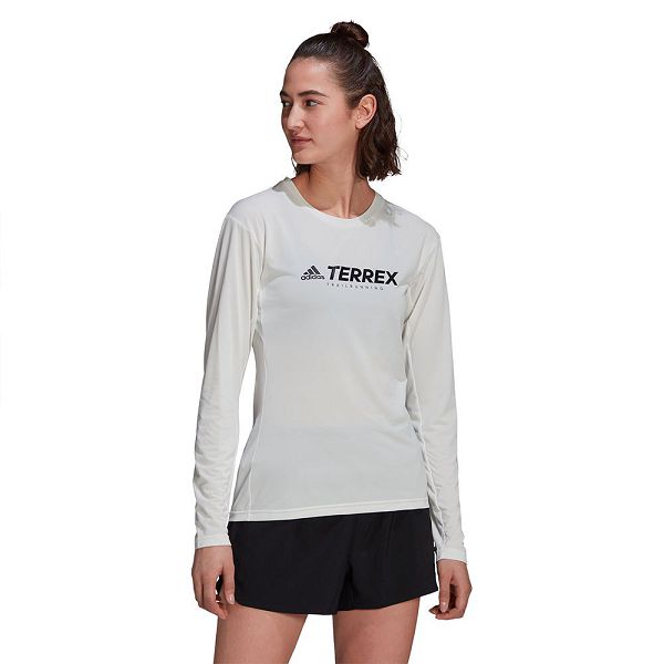 Adidas Trail Long Sleeve Naisten T Paidat Valkoinen | YUMT-08495