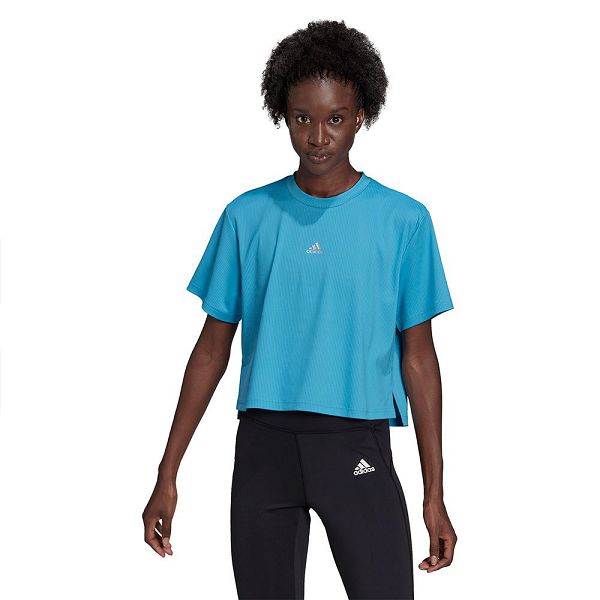 Adidas Uforu Lyhyt Sleeve Naisten T Paidat Sininen | XNSP-96805