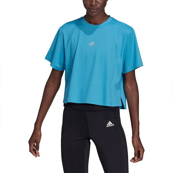 Adidas Uforu Lyhyt Sleeve Naisten T Paidat Sininen | XNSP-96805