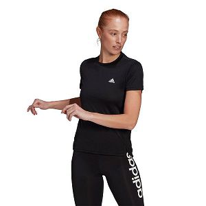 Adidas Aeroready Designed 2 Move 3 Stripes Lyhyt Sleeve Naisten T Paidat Mustat | JGCL-43785