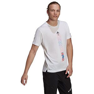 Adidas Agravic Lyhyt Sleeve Miesten T Paidat Valkoinen | CGVD-69437