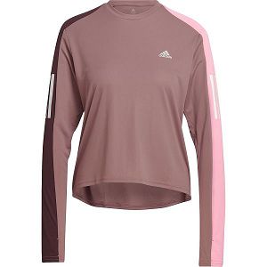 Adidas Color Block Long Sleeve Naisten T Paidat Pinkki | NITA-70295