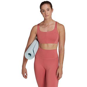 Adidas Coreflow Medium-Support Naisten Urheiluliivit Punainen | NXQD-43185