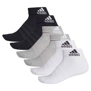 Adidas Cushion Ankle 6 Pairs Miesten Sukat Grey/White/Black | XUHK-96721