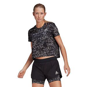 Adidas Fast Primeblue Graafinen Lyhyt Sleeve Naisten T Paidat Harmaat | BACG-38407