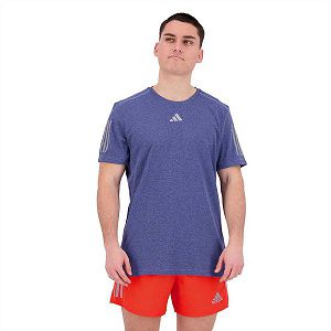 Adidas Own The Run Heather Lyhyt Sleeve Miesten T Paidat Sininen | PMOE-59461