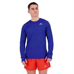 Adidas Own The Run Long Sleeve Miesten T Paidat Sininen | URQZ-89173