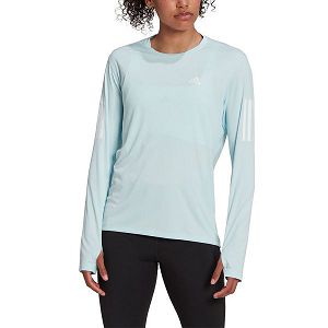 Adidas Own The Run Long Sleeve Naisten T Paidat Sininen | QFER-51073