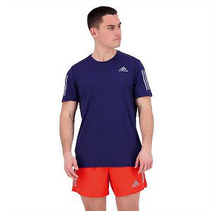 Adidas Own The Run Lyhyt Sleeve Miesten T Paidat Sininen | XEWT-64379