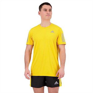 Adidas Own The Run Lyhyt Sleeve Miesten T Paidat Keltainen | XHCF-29187