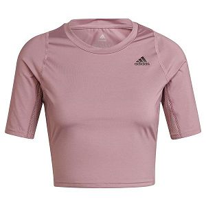 Adidas Run Fast Lyhyt Sleeve Naisten T Paidat Pinkki | HJLN-70683