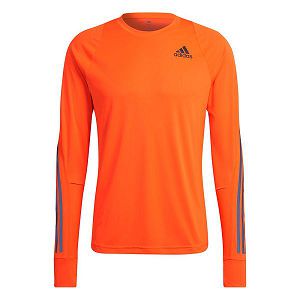 Adidas Run Icon Full Reflective 3 Stripes Long Sleeve Miesten T Paidat Oranssi | CTSN-10759