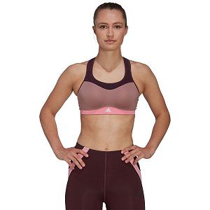 Adidas Tlrd Impact High-Support Top Naisten Urheiluliivit Ruskea | DARP-39641