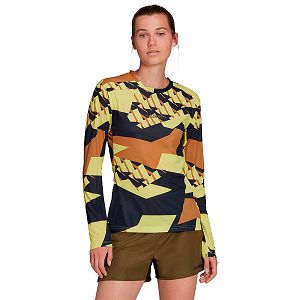 Adidas Trail Gfx Long Sleeve Naisten T Paidat Keltainen | EPQN-91357