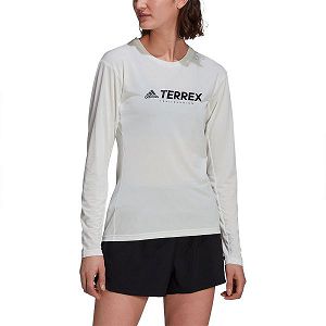 Adidas Trail Long Sleeve Naisten T Paidat Valkoinen | YUMT-08495